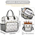 thumbnail image 5 of White Ballerina Unicorn Pattern Womens Lunch Box for Work,Insulated Large Lunch Bag for Tween and Teen,Loncheras Para Mujer,Leakproof Adult Lunch Bag for Work,Beach,Travel,Picnic,Camping, 5 of 7