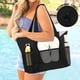 thumbnail image 2 of Bolsa de Playa Impermeable Fammart para Mujer Grande Negra, 2 of 8