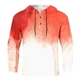thumbnail image 4 of Wyzesi Maternity Shirts for Men Male Printed Theme Casual Round Neck Button Bloodstain Pattern Plus Size Shirt Print Solid Color Hoodie Sweatshirt Yellow Shirt with Green Sleeves Adult, 4 of 5