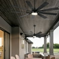 thumbnail image 3 of Wellspeed 62 in. Modern Integrated LED Indoor Black Ceiling Fan with Remote Control and 9 Blades, 3 of 16