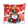 thumbnail image 1 of XWSHYW Almohadas y Fundas Funda de Almohada Luminosa Navideña, Muñeco de Nieve, Ciervo, Decoraciones para El Hogar, Regalos de Navidad, 1 of 2