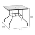 thumbnail image 4 of Mainstays Albany Lane 5pc Dining Set, Teal, Outdoor Living, 4 of 8