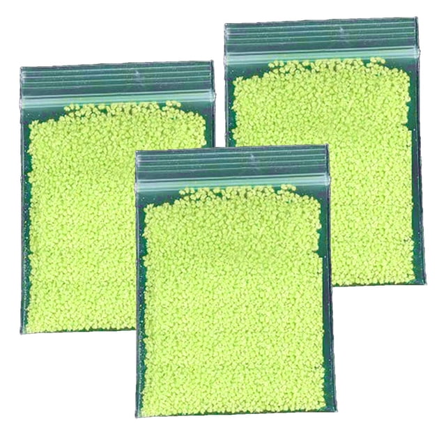 Arena Luminiscente LumaSandYellow 3Pzas Amarillo Absorción 20-30 min. Duración 2 Hrs. Arcilla Púrpura.