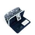 thumbnail image 3 of Vera Bradley Women's Cotton RFID Turnlock Wallet Perennials Gray, 3 of 3