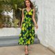 thumbnail image 5 of Vestido Largo Sin Mangas Para Mujer, Delicious Lemon Traje Informal Para Cumpleaños, Verano, 5 of 5