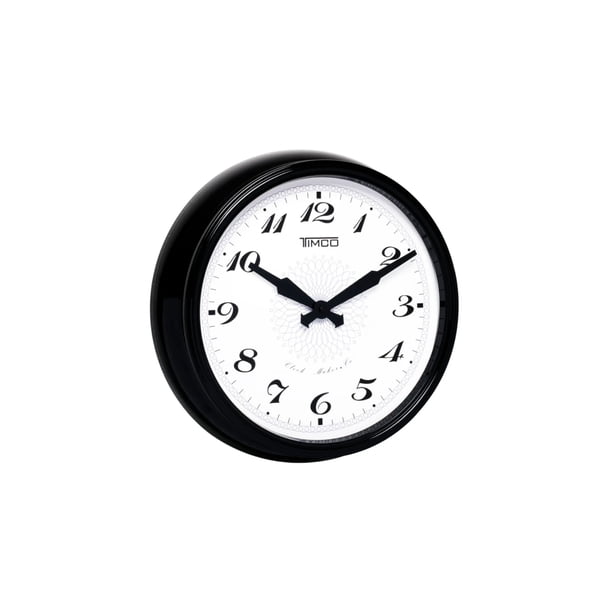 Reloj de Pared Contemporáneo Timco HYW118N – Elegancia Moderna con Marco de Aluminio y Vidrio