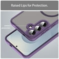 thumbnail image 6 of YEYKX Magnetic for Samsung Galaxy S25 5G Case [Compatible with MagSafe] [Military Grade Drop Protection] Translucent Matte Shockproof Phone Case,Purple, 6 of 8