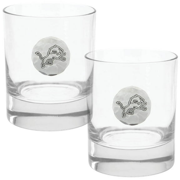 Detroit Lions Two-Piece 11oz. Rocks Glass Set