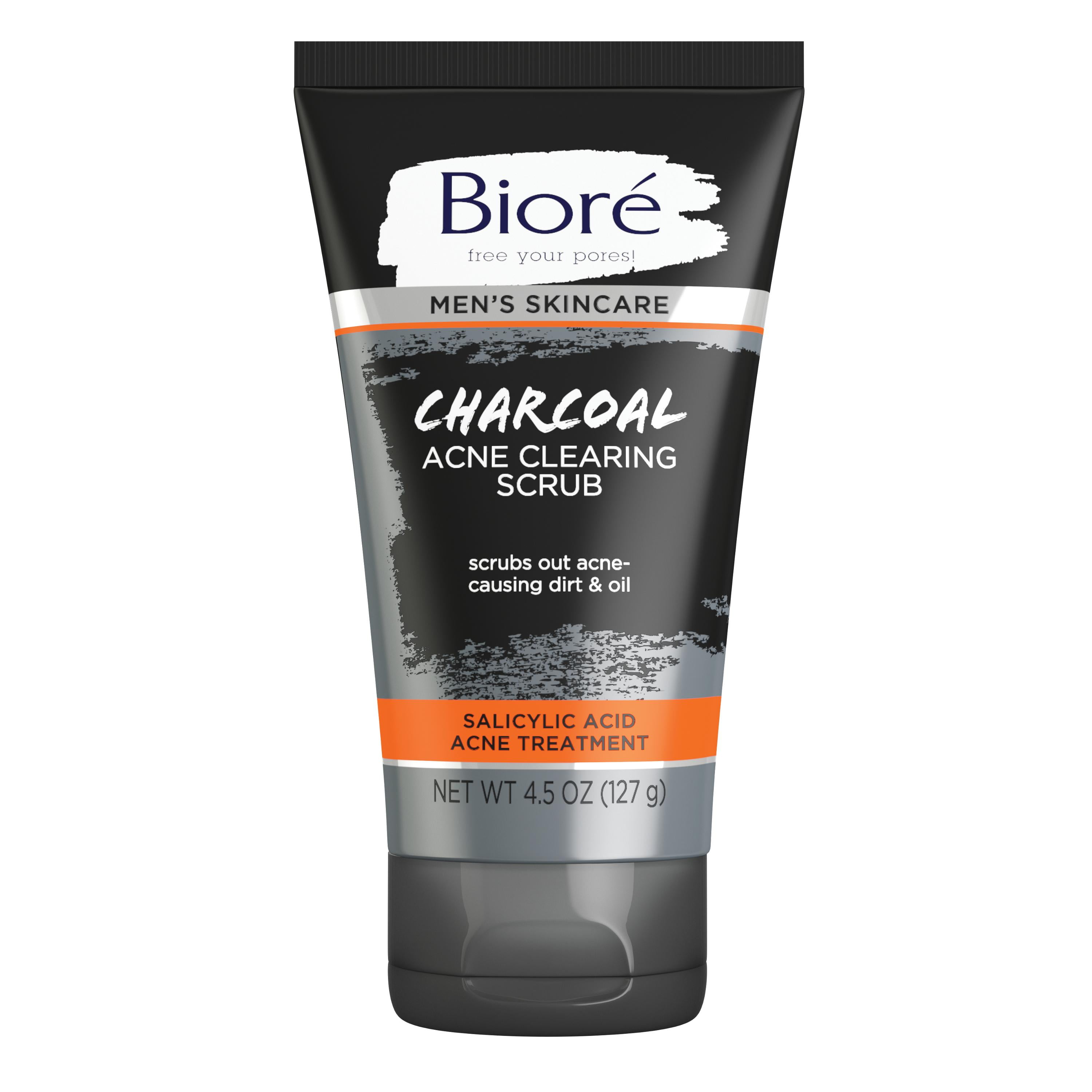 Mens Charcoal Acne Scrub 4.5 oz