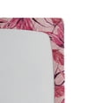 thumbnail image 3 of Ambesonne Tropical Fitted Sheet, Dreamy Exotic Leaves Print, King Size, Dark Magenta and Hot Pink, 3 of 5