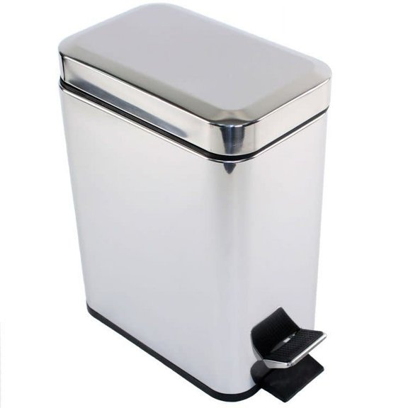 Nameeks 2909 Gedy Floor Standing Waste Basket - Chrome