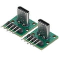 thumbnail image 1 of Unique Bargains 2Pcs Type C 5Pin Conseil d'Essai Femelle PCB avec 5Pin Broche Coudée pour les Produits Électroniques de Bricolage, 1 of 4