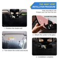 thumbnail image 2 of Universal Fit Accordion Auto Sunshade Windshield Sunshade 53'' x 23.5'' Black Cat Wearing A Witch Hat, 2 of 8