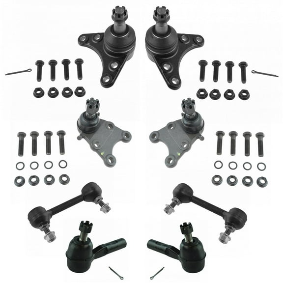 TRQ Front Upper Lower Ball Joints Tie Rods & Sway Bar End Links Kit for GM Truck PSA65693 Fits select: 2006-2012 CHEVROLET COLORADO, 2006-2012 GMC CANYON