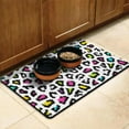 thumbnail image 3 of Pet Feeding Mat 16x24 Inch with Vintage Leopard Pattern, Durable Waterproof Dog Food Mat, Absorbent, Non-Slip, Quick Dry, Washable Mat Featuring Romantic Leopard Design, 3 of 6