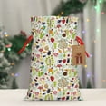 thumbnail image 5 of Rocae Fall Animals for Christmas Drawstring Linen Gift Bag with Drawstrings Treat Bag Goody Present Bags for Christmas Party Favor-Medium, 5 of 9