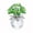 Green, variant on Liamobondopolis Crystal Flower Figurine with Spherical Base 6 Colors Available for Home Decor Living Room Office and Desk