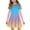 #A29-Light Blue, variant on XADYUY Girls Summer Dress Size 14-16 Casual A-Line Short Sleeve Midi Dress Gradient Crew Neck Sundresses Flare Swing Dresses with Pockets,3-4Years,Watermelon Red