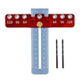 thumbnail image 3 of Agujero de la puerta Manija Perforadora Hardware Plantilla Herramienta Gabinete Cajón Manija Agujero Taladro Cola Localizador de perforaciones, 3 of 8