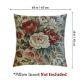 thumbnail image 4 of Louis XIV Reproduction Rose Floral Scroll VTG. French Aubusson Pillow Cover, 4 of 7