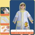 thumbnail image 3 of Girls Spring Summer Autumn Boys' Plain Color Buttoned Thick Poncho Raincoats Rain Ponchos Clothes, 3 of 4