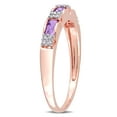 thumbnail image 3 of Everly Women's Amethyst 10k Rose Gold Ring, 3 of 7