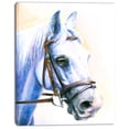 thumbnail image 2 of Blue Horse with Bridle - Abstract Canvas Art Print, 2 of 3