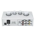 thumbnail image 2 of Digital Mixer, Reverb Delay Dual Mic Input Stable Light Sound Mixer With Audio Cable Connection Wire For Stage Silver, 2 of 8