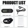 thumbnail image 4 of TAPDRA Portable FM Radio DSP Digital Processor HRD-727 LCD Display 64-108MHz 20 Stations Auto Scan Intelligent Memory Earphone Lanyard, 4 of 8