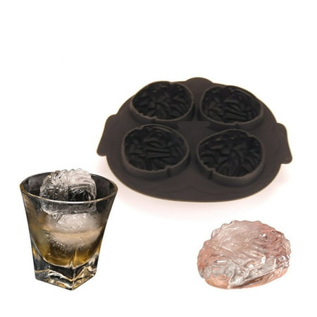 

VKEKIEO Food Grade Silicone Brain Ice Tray Ice Mold Brain Ice Cream Ice Mold