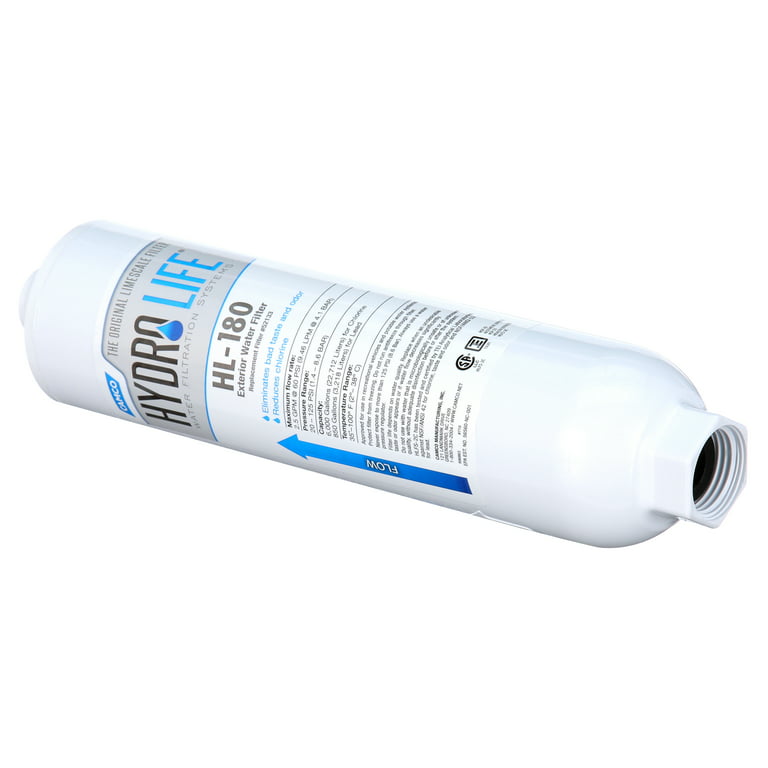 Camco Hydro Life HL-180 RV Disposable Inline Water Hose Filter