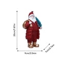 thumbnail image 2 of Festive Santa Desktop Figurine Elegant Holiday Decoration To Spread Joy And Cheer In Your Home, 2 of 6