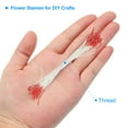 thumbnail image 3 of Uxcell 10mm Double Heads Flower Stamen, 150 Pcs Artificial Flower Stamen Pistil Matt for DIY Christmas Decoration, Red, 3 of 6