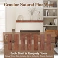 thumbnail image 5 of Eshoma Fireplace Mantel - Handcrafted Solid Mantel Shelf for Over Fireplace - Wall Mounted Floating Mantel Shelf with Invisible Brackets - 60 Inch - Walnut, 5 of 14