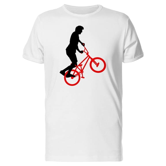 Bmx Rider Silhouette Tee Men's -Image by Shutterstock