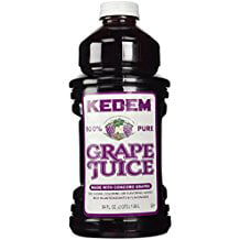 Kedem 100% Pure Kosher Grape Juice for Passover & All Year Round, Plastic Bottle, Healthy & Delicious, Refreshing Taste, Half gallon, 64 (Best Juice For Psoriasis)
