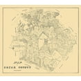 thumbnail image 2 of Unknown 16x15 White Modern Wood Framed Museum Art Print Titled - Bexar County Texas - 1879, 2 of 4