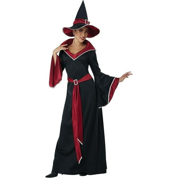 Ruby Red Glamour Witch Adult Costume