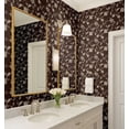 thumbnail image 3 of S4sassy Removable Nature-inspired Waterproof Wall Wrap, Textured Finish Wallcover, Minimal Floral Vine Contact Paper for Wallss, Dresser, Self Adhesive Vinyl Wallpaper Roll - Brown (25"x240"), 3 of 9