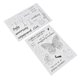 thumbnail image 5 of Juego de sellos transparentes TPR, impresión transparente saludable, no irritante, reciclable, prácticos sellos transparentes para fabricación de tarjetas, 2 uds., 5 of 14