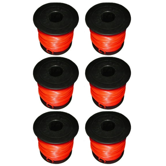 RAParts 6PK - 5lb .095" Square Red Commercial String Trimmer Line Fits Echo Fits Stihl Redmax