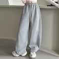thumbnail image 5 of Girls Sweatpants Casual Pants for Girls Girls Pants Comfortable Casual Wide Leg Joggers for Kids Athletic Everyday Outdoor Wear Sporty Trousers Lightweight Elastic Waist Spring Fall, 5 of 8