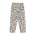 thumbnail image 5 of Goofa Colorful Numbers Printed Soft Pajama Pants for Women, Wide Leg Comfy Casual Lounge Yoga Pants-X-Large, 5 of 9