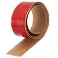 thumbnail image 1 of Tira de transición de piso de 3.28 pies x 2", tiras de vinilo adhesivas para cubrir el piso, grano de madera marrón, 1 of 7