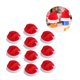 thumbnail image 2 of Yuarrent 10 unids Mini Sombrero de Santa para Copas de Champán Altavoz Bluetooth Decoración Tela de Terciopelo Encantador Mini Sombreros de Navidad Kits de decoración para fiestas Yuarrent HA017504-00, 2 of 6
