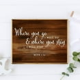 thumbnail image 2 of Ruth 1 16 - Where You Go I Will Go Biblical Quotes Rustic Wood Wedding Signs, 2 of 8