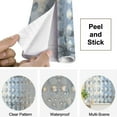 thumbnail image 4 of Peel and Stick Canvas Wallpaper Wall Mural Seamless iridescent holographic vaporwave texture Reflective Wall Art Self Adhesive and Removable 69in x 98in, 4 of 8