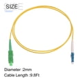 thumbnail image 2 of 1Pcs 9.8Ft Single Mode Simplex Fiber Optic Patch Cable LSZH Fiber Jumper Optical LC/UPC to SC/APC for Router Switches, 2 of 6