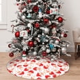thumbnail image 5 of Sikiie Cute Mushroom 30-48 inches {designName} Print Christmas Tree Skirt Snowman Xmas Tree Skirt with Edge Christmas Decorations for Holiday Party48", 5 of 7
