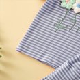 thumbnail image 6 of Paguaki Toddler Girls Dresses Outfits 1T 2T 3T 4T 5T 6T Toddler Girls Summer Clothes 5T Girls Sunflower Fly Sleeve T-shirt Denim Shorts 2PCs Set Dailywear, 6 of 9